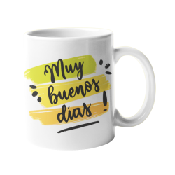 Taza Muy buenos dias blanca