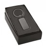 Llavero rectangular antracita con caja