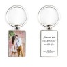 Llavero rectangular personalizado doble cara