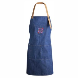 Delantal denim Baldosas Bilbao colores pastel