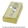 Llavero llave corazón con caja