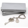 Llavero llave de mi corazón con candado con caja