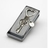 Llavero llave de mi corazón con candado en caja