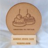 Trofeo de madera personalizado a laser