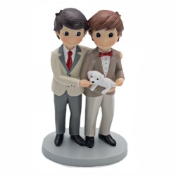 Figura tarta novios con perrito
