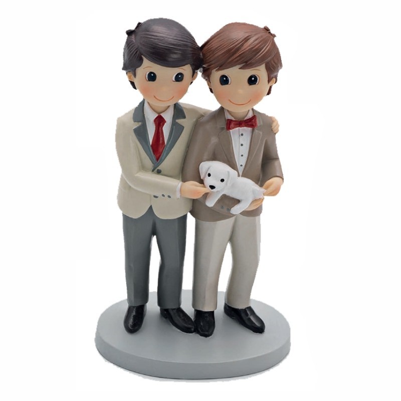 Figura tarta novios con perrito