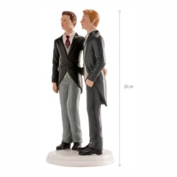 Figura novios boda gay con medidas